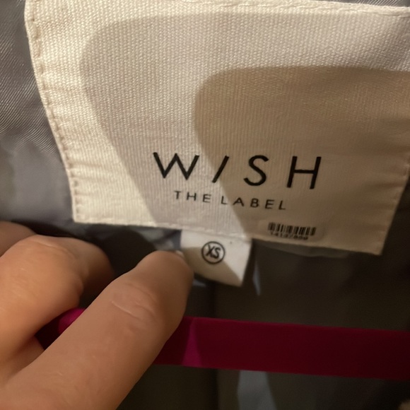 Gray Cropped Fur Wish the Label Jacket - XS - Picture 3 of 5